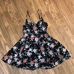 Black Floral Forever 21 Top